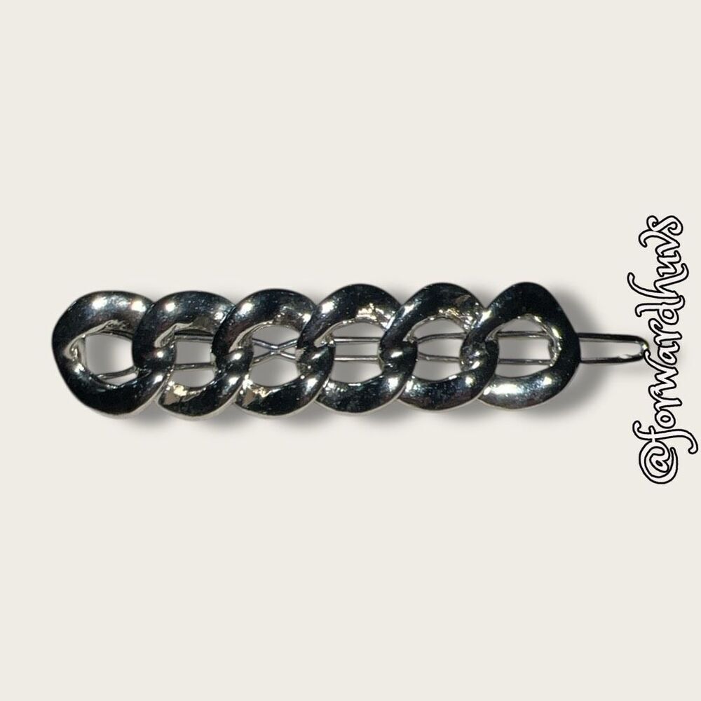 Bundle Sale 3 for $15 | Silver Tone Hair Barrette – 3 Inches